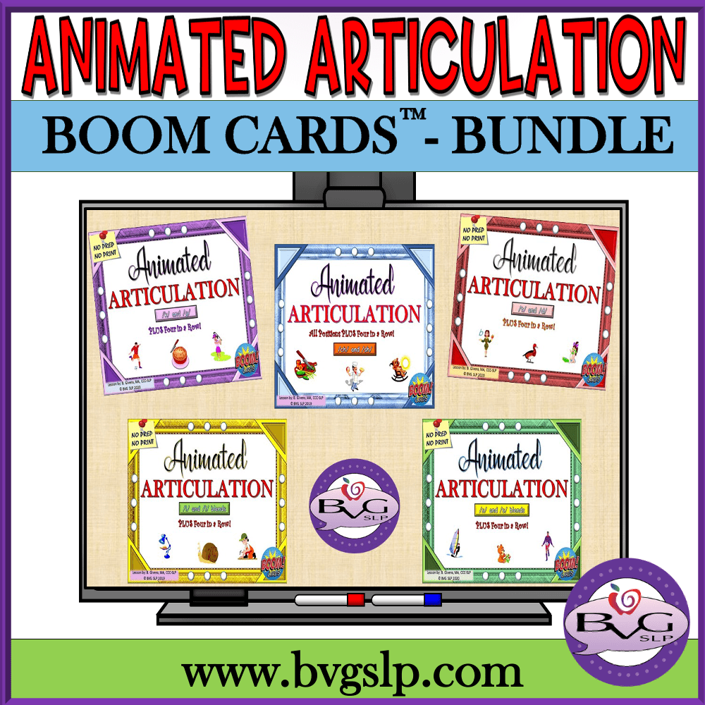 Animated Articulation BOOM CARDS BUNDLE