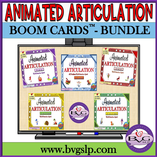 Animated Articulation BOOM CARDS BUNDLE
