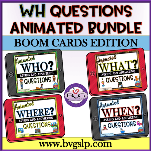 Animated Questions BUNDLE BOOM CARDS