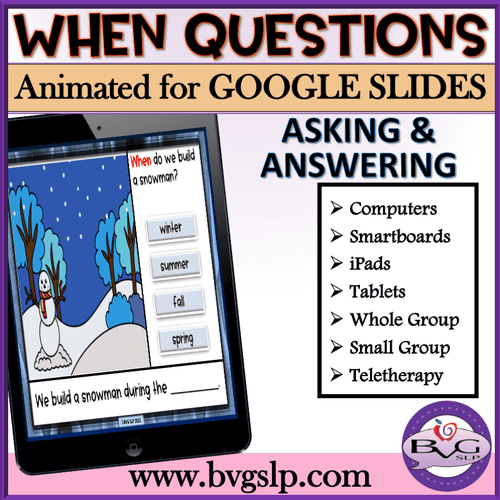 Animated WHEN Questions