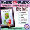 Answering Yes No SPRING Boom Cards