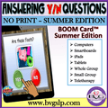Answering Yes No SUMMER Boom Cards