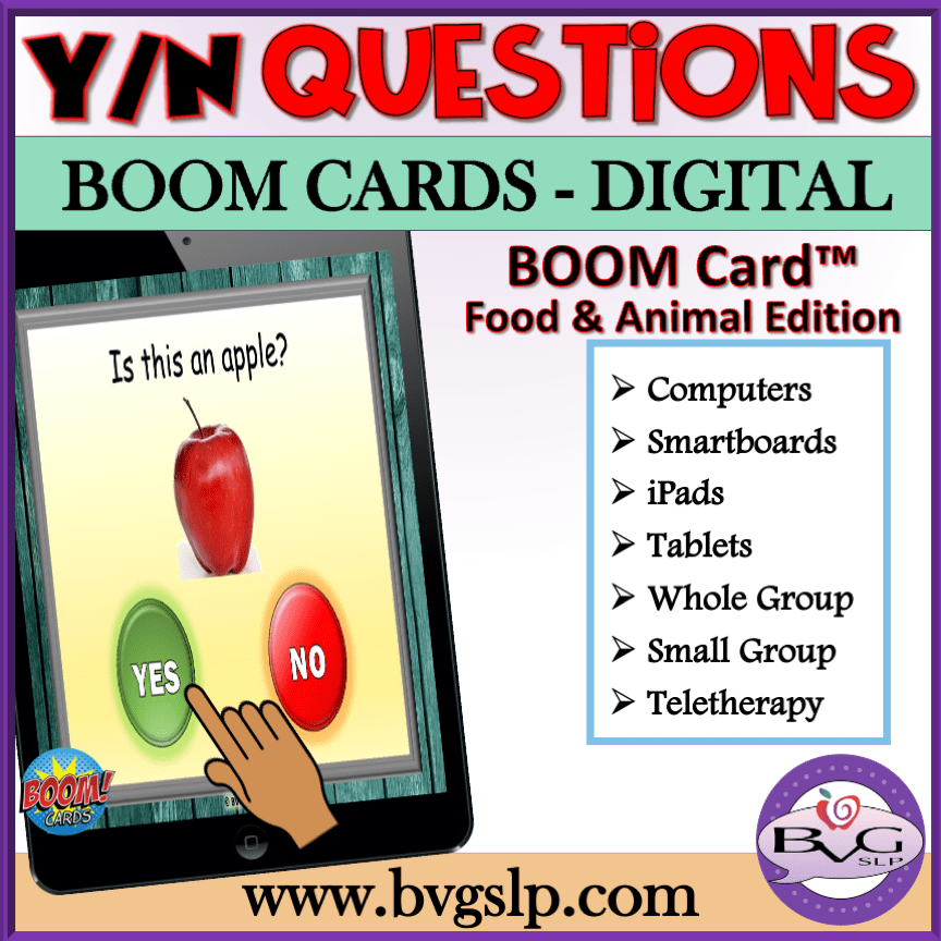 Answering Yes No Questions EVERGREEN Boom Cards