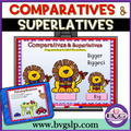 Digital Comparatives and Superlatives Boom Cards by BVG SLP