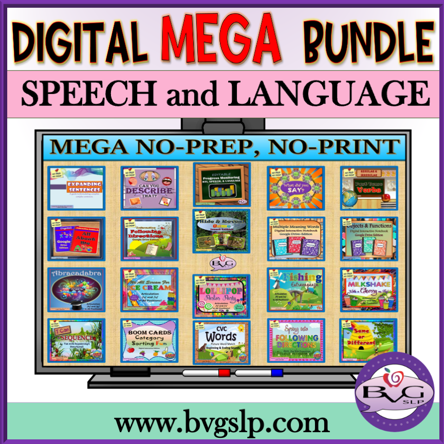 Digital MEGA Bundle Speech and Language