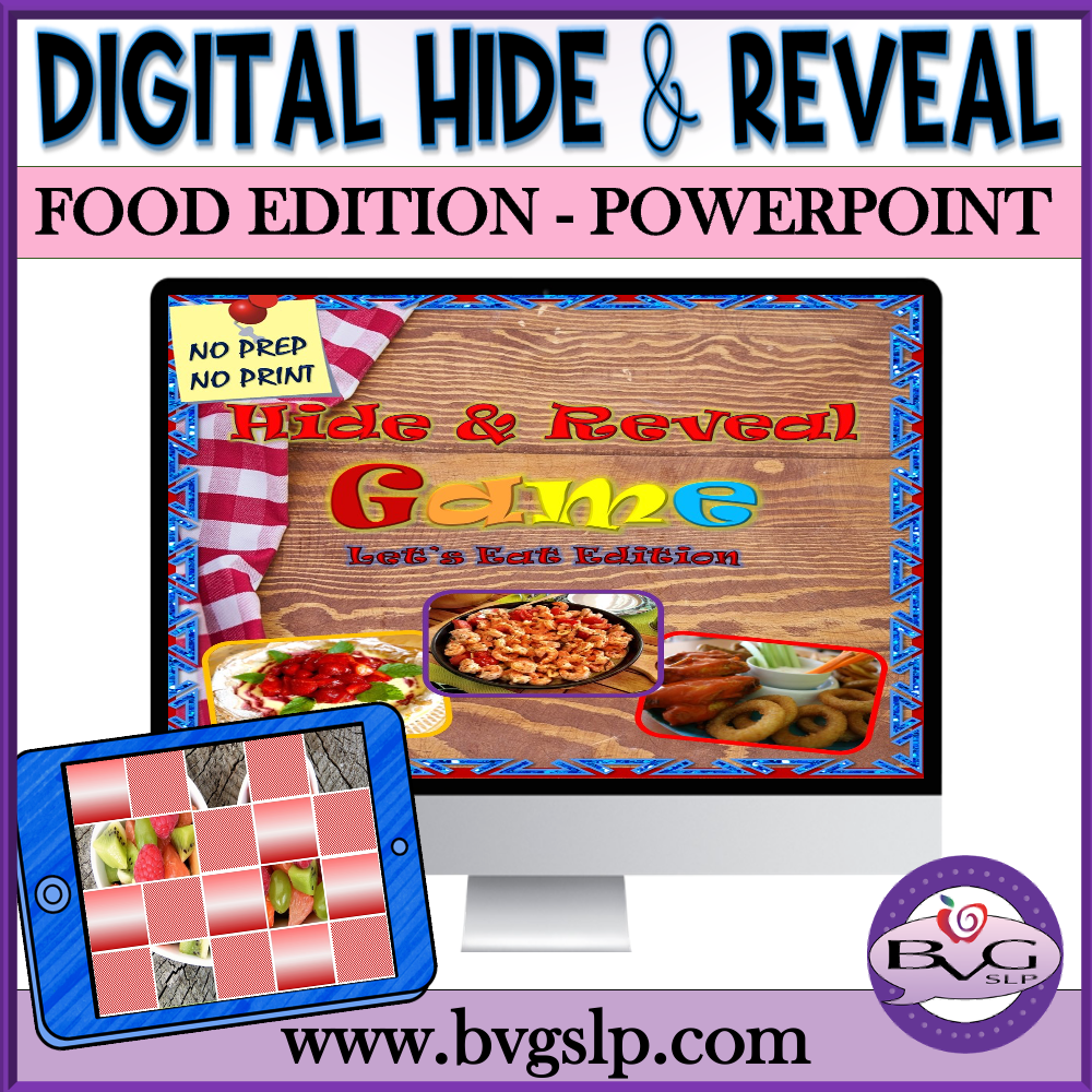 Hide and Reveal Food PPT