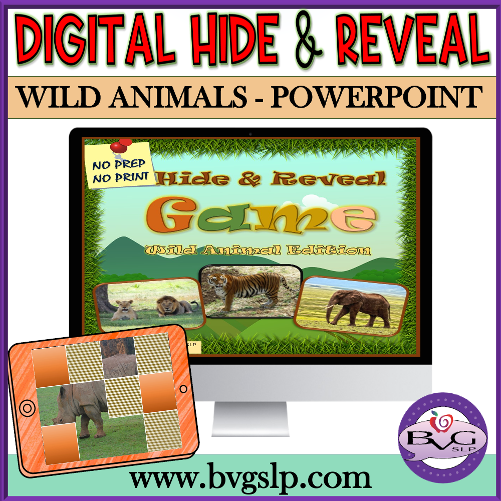 Hide and Reveal Wild Animals