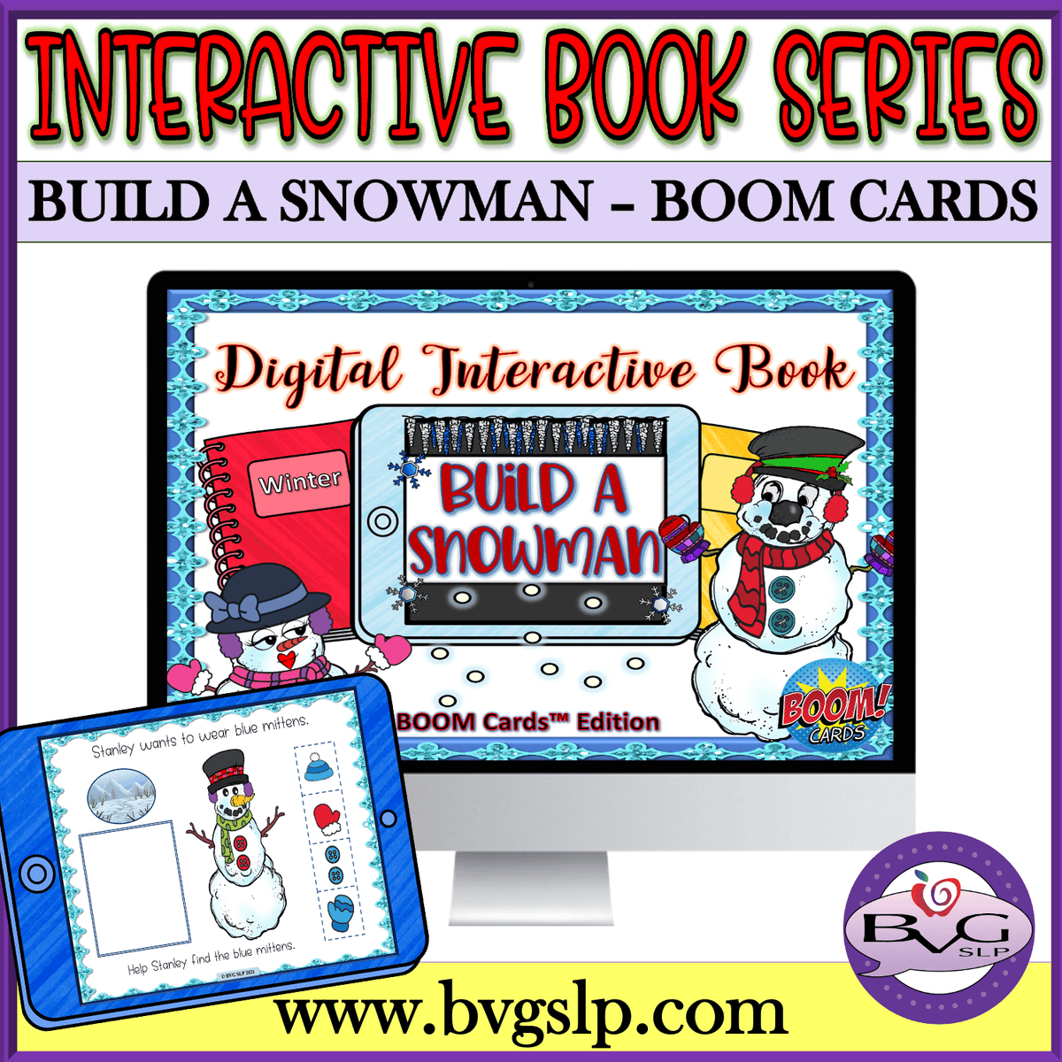 Digital Interactive Book Build a Snowman