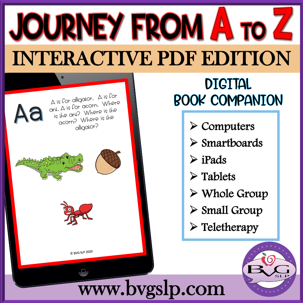 BVG SLP Journey A to Z Interactive PDF