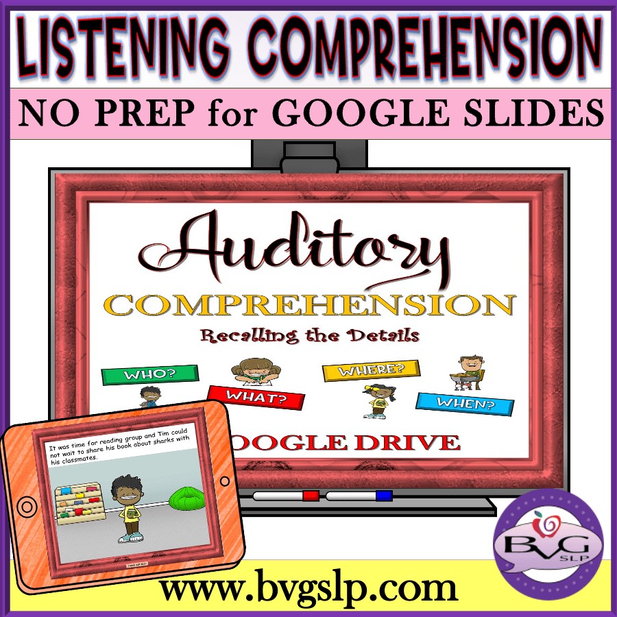 Listening Comprehension for Google Slides