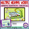 Homonyms unit to address multiple meaning words