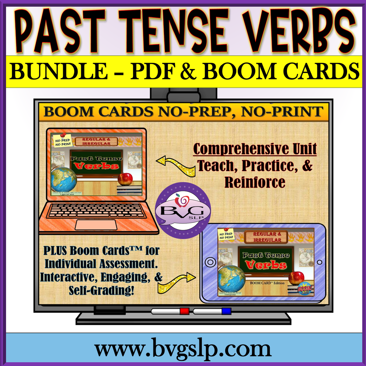Digital Past Tense Verbs BUNDLE