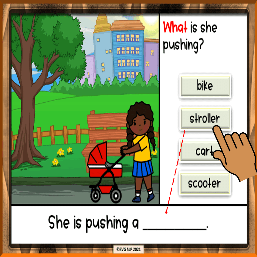 Additional preview of Animated WHAT Questions for Google Slides