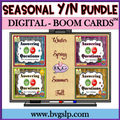 Digital Seasonal Yes No BOOM CARDS BUNDLE
