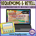 Sequencing and Story Retell EVERGREEN Part 3 BOOM CARDS