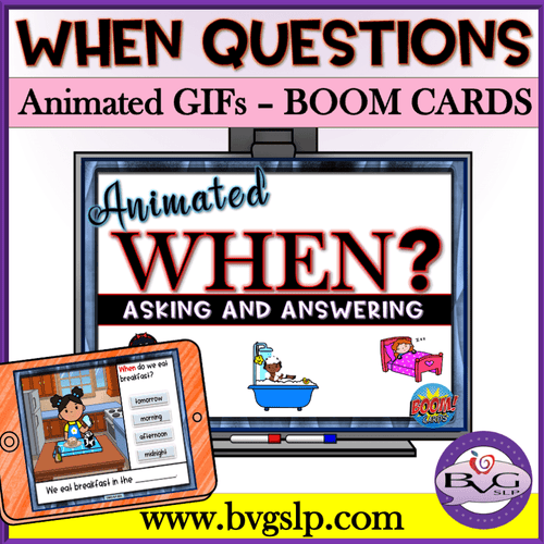 Animated WHEN Questions BOOM Cards Edition