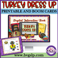 BVG SLP Turkey Dress Up BOOM Cards and PRINTABLE