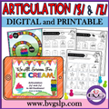 S and Z articulation ice cream activity