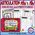 Articulation /ch/ and /sh/ speech therapy activities