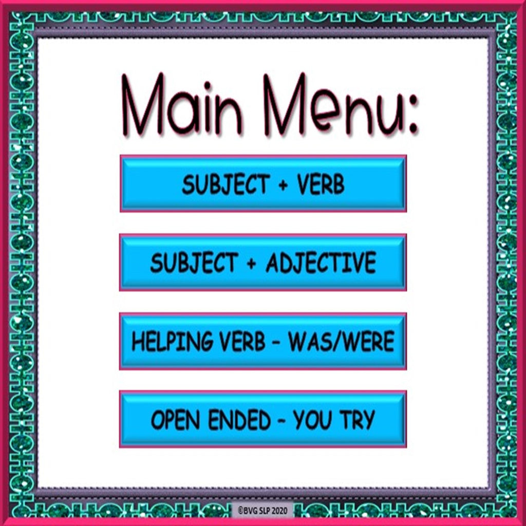 Preview of Forming Simple Sentences PART 2 Boom Cards