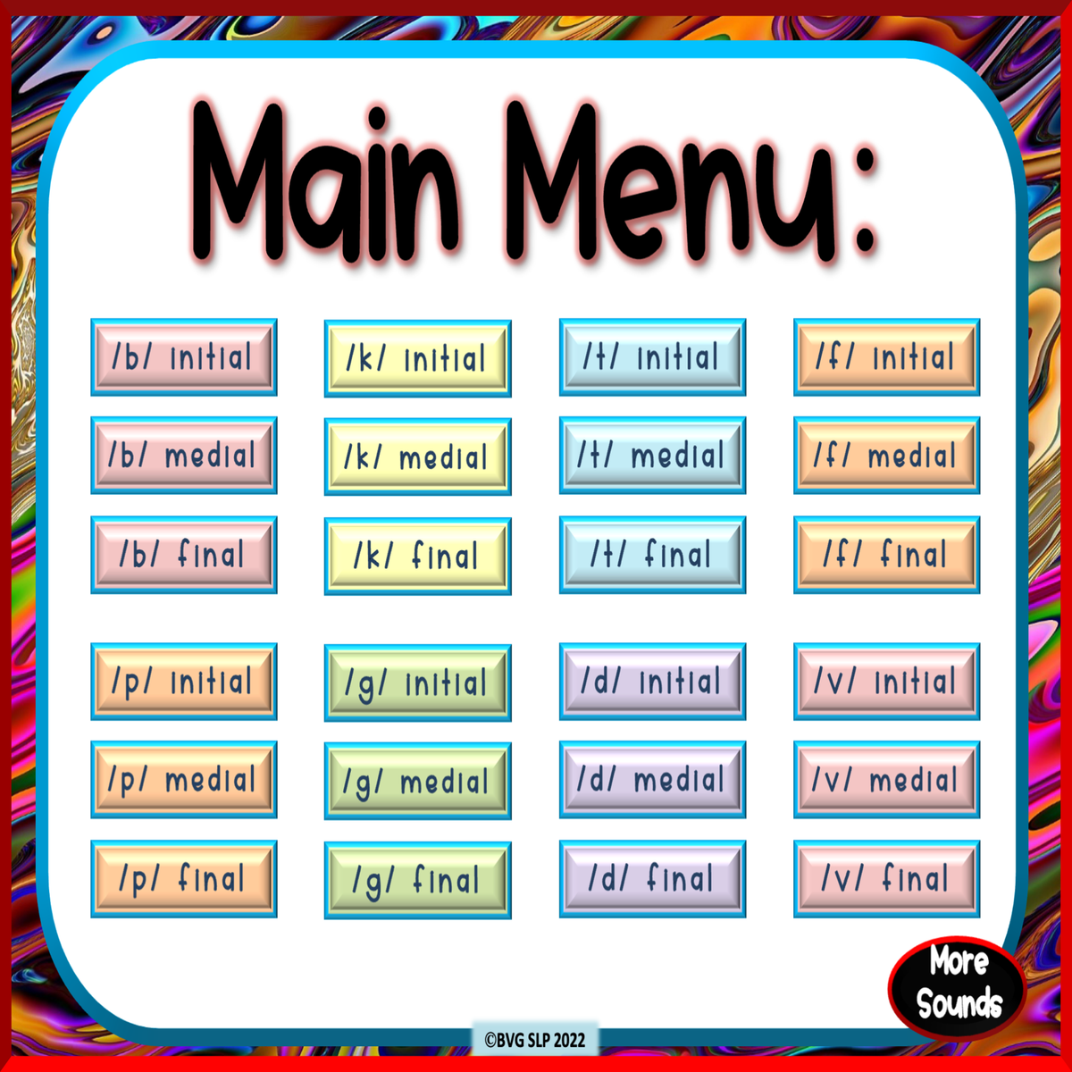 Pop into Articulation Main Menu