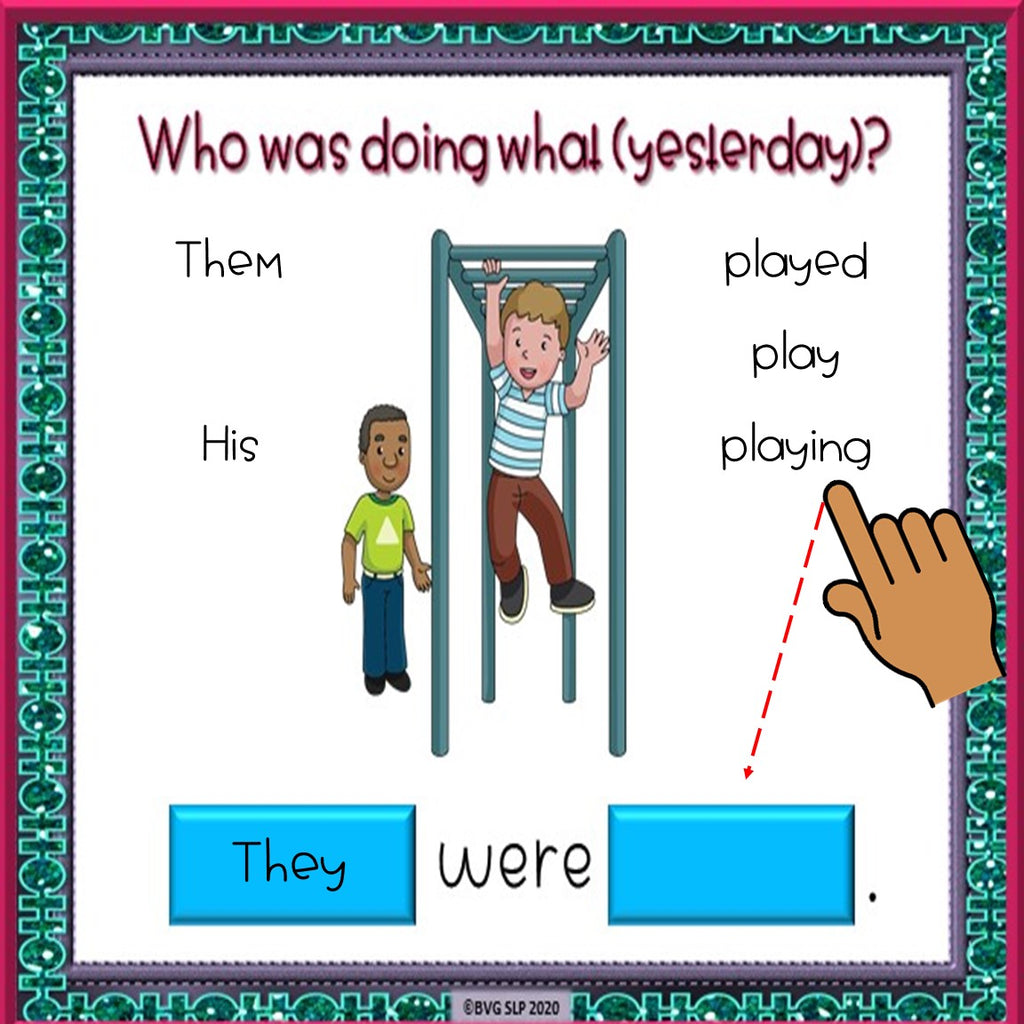 Additional preview of Forming Simple Sentences PART 2 Boom Cards