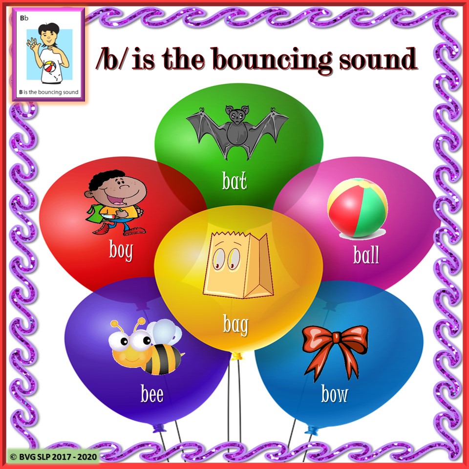Preview of Articulation B and P - Balloon Popping Fun