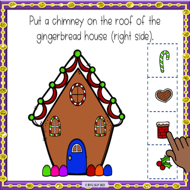 Build a Gingerbread House digital preview slide.