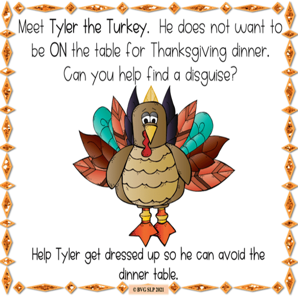 Additional preview of Thanksgiving Dress a Turkey - Boom Cards and PRINTABLE