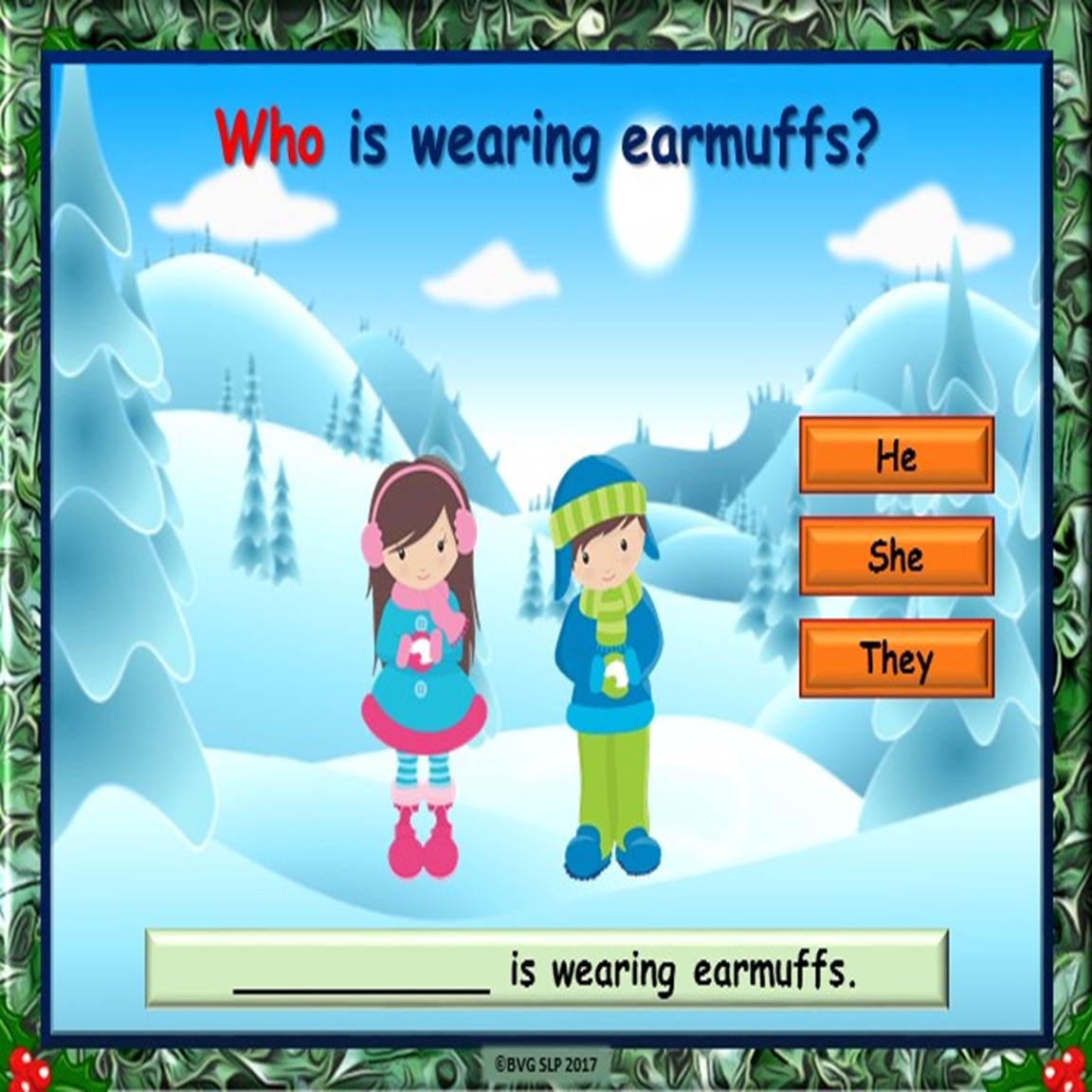 Another Winter Prepositions Boom Cards Where's the Snowman preview