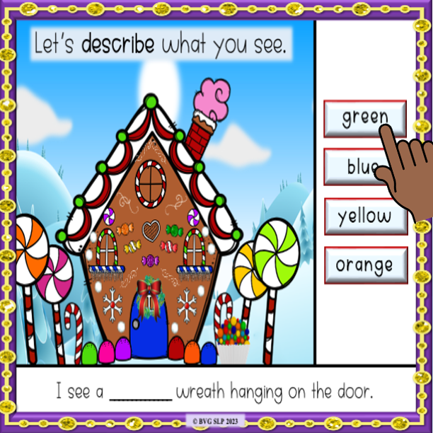 Preview of Build a Gingerbread House - Boom Cards and PRINTABLE