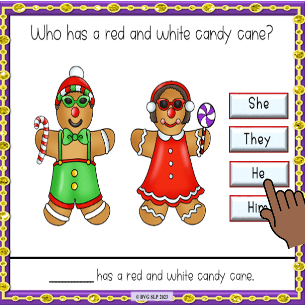 Additional preview of Build a Gingerbread House - Boom Cards and PRINTABLE