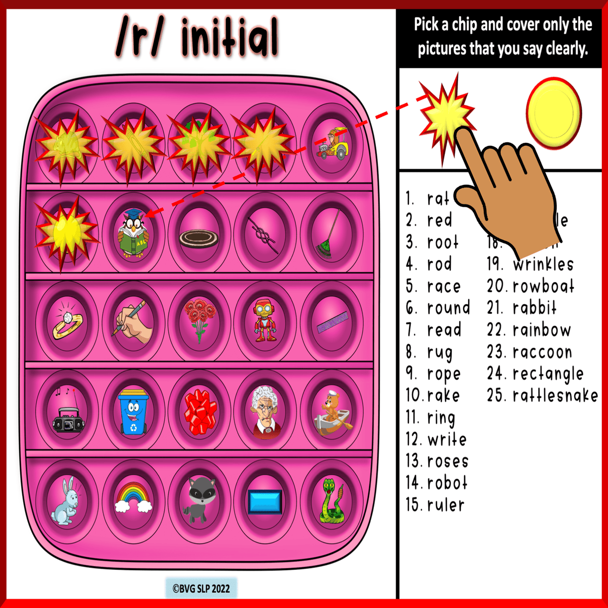 Pop into Articulation Boom Cards activity