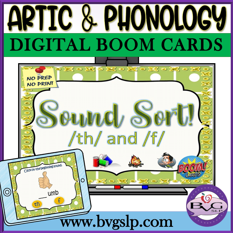 Sound Sort TH and F Boom Cards
