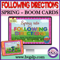 Spring Following Directions BOOM Cards