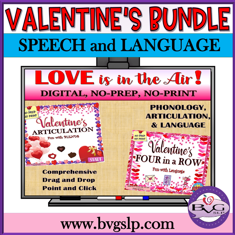 Valentines Love Speech and Language BUNDLE