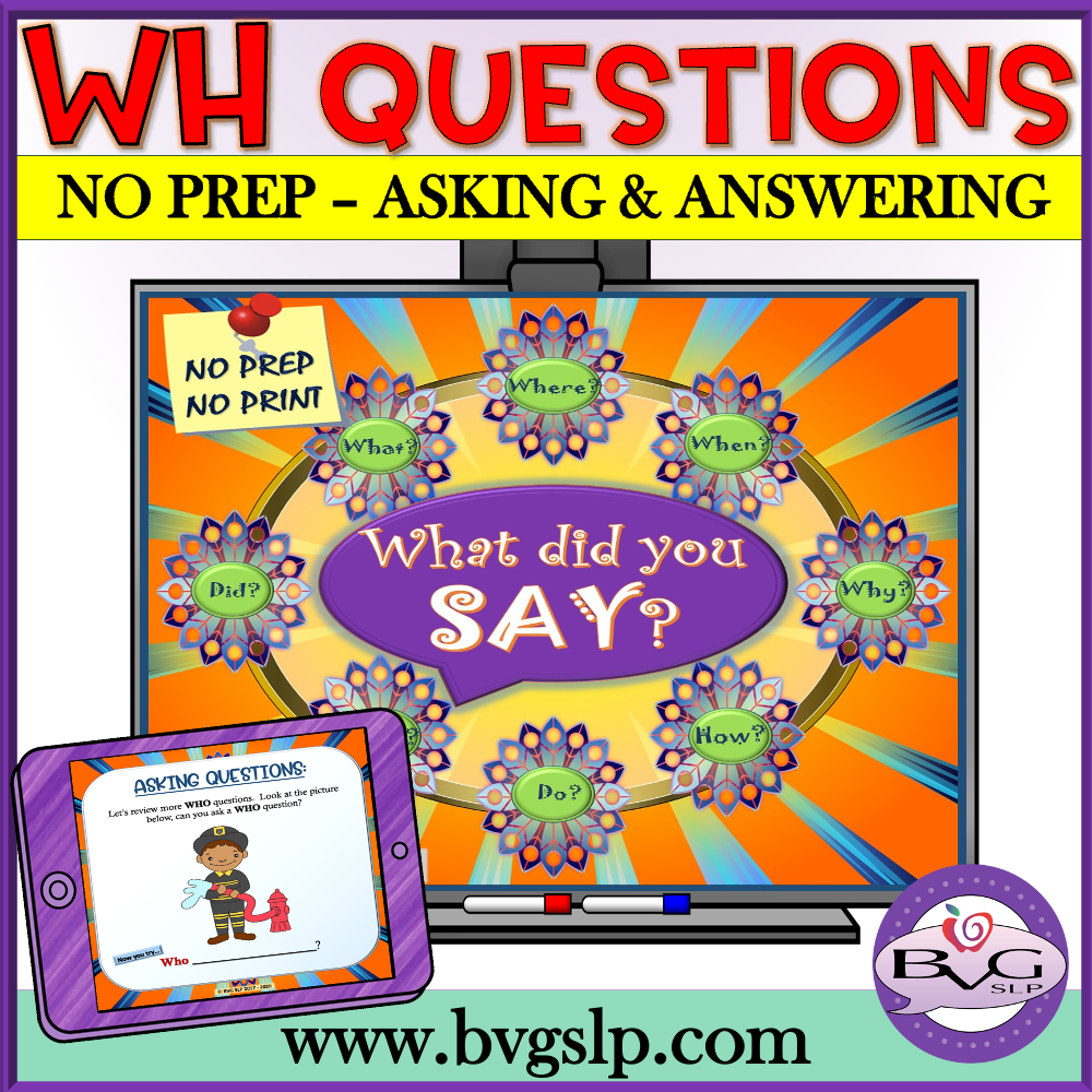 Asking and Answering WH Questions - Digital
