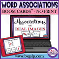 Digital Word Associations Boom Cards